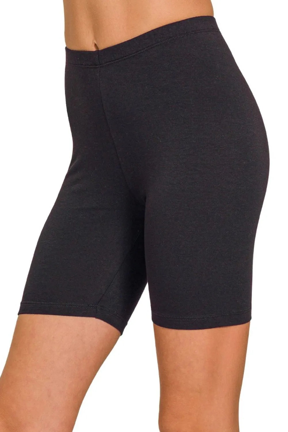 Zenana Premium Cotton Biker Shorts Shorts