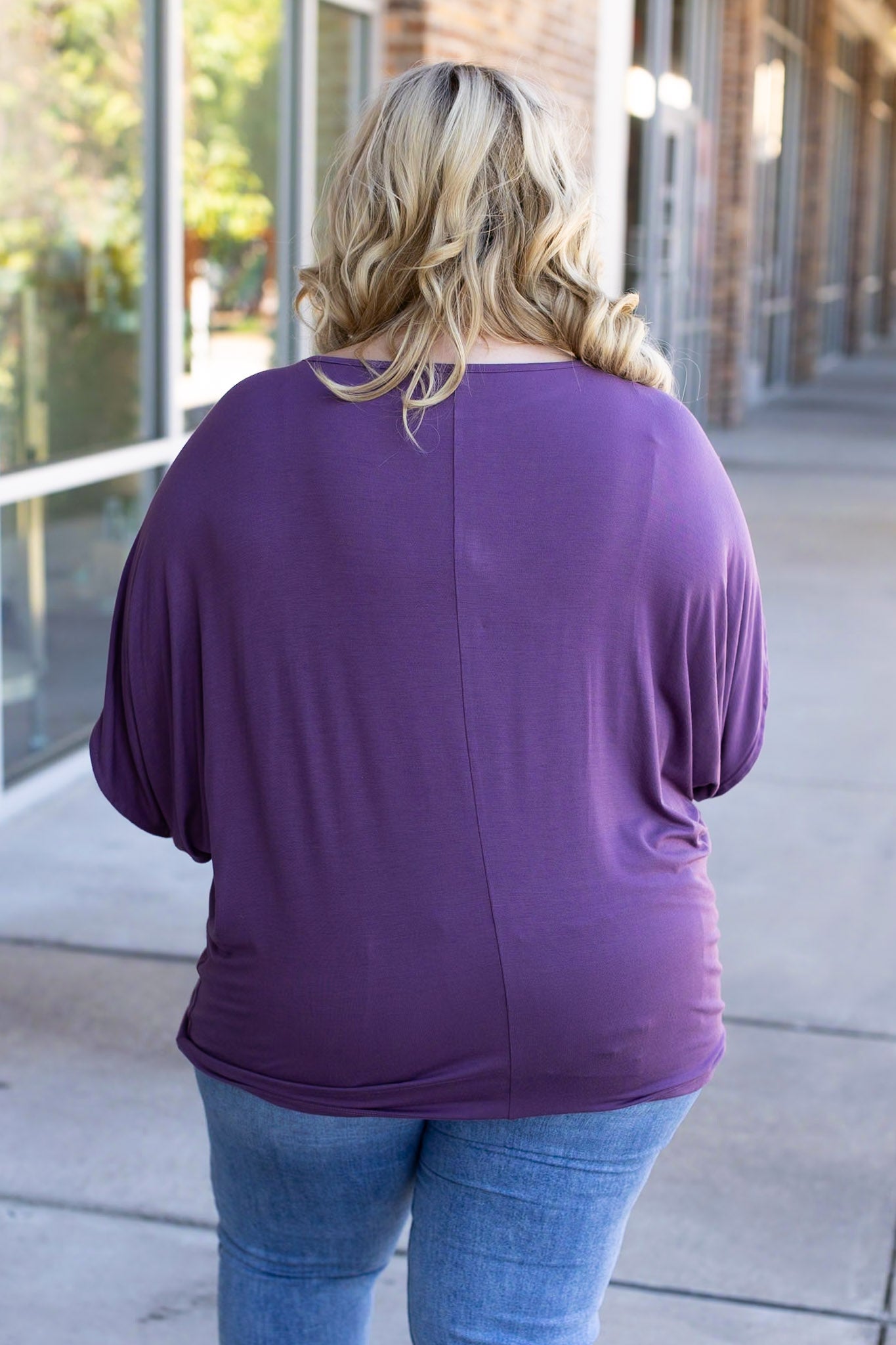 IN STOCK Darcy Dolman - Dark Purple | Women's Flowy Top