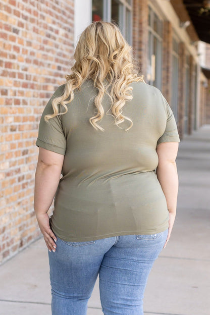 IN STOCK Sophie Pocket Tee - Olive | Women's Short Sleeve