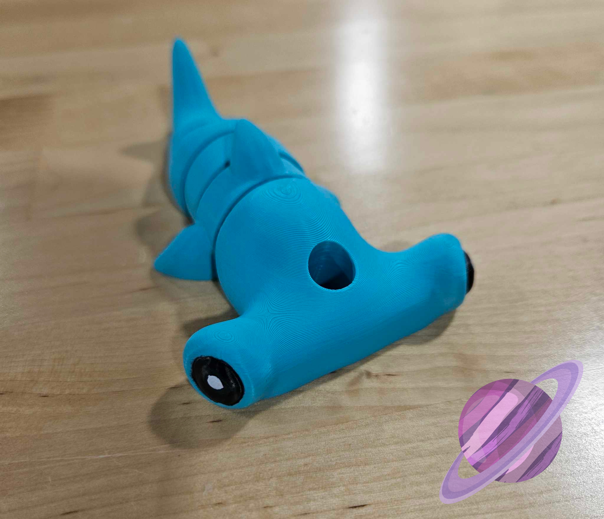 HAMMERHEAD SHARK-3D PRINTED STRAW BUDDY straw Topper