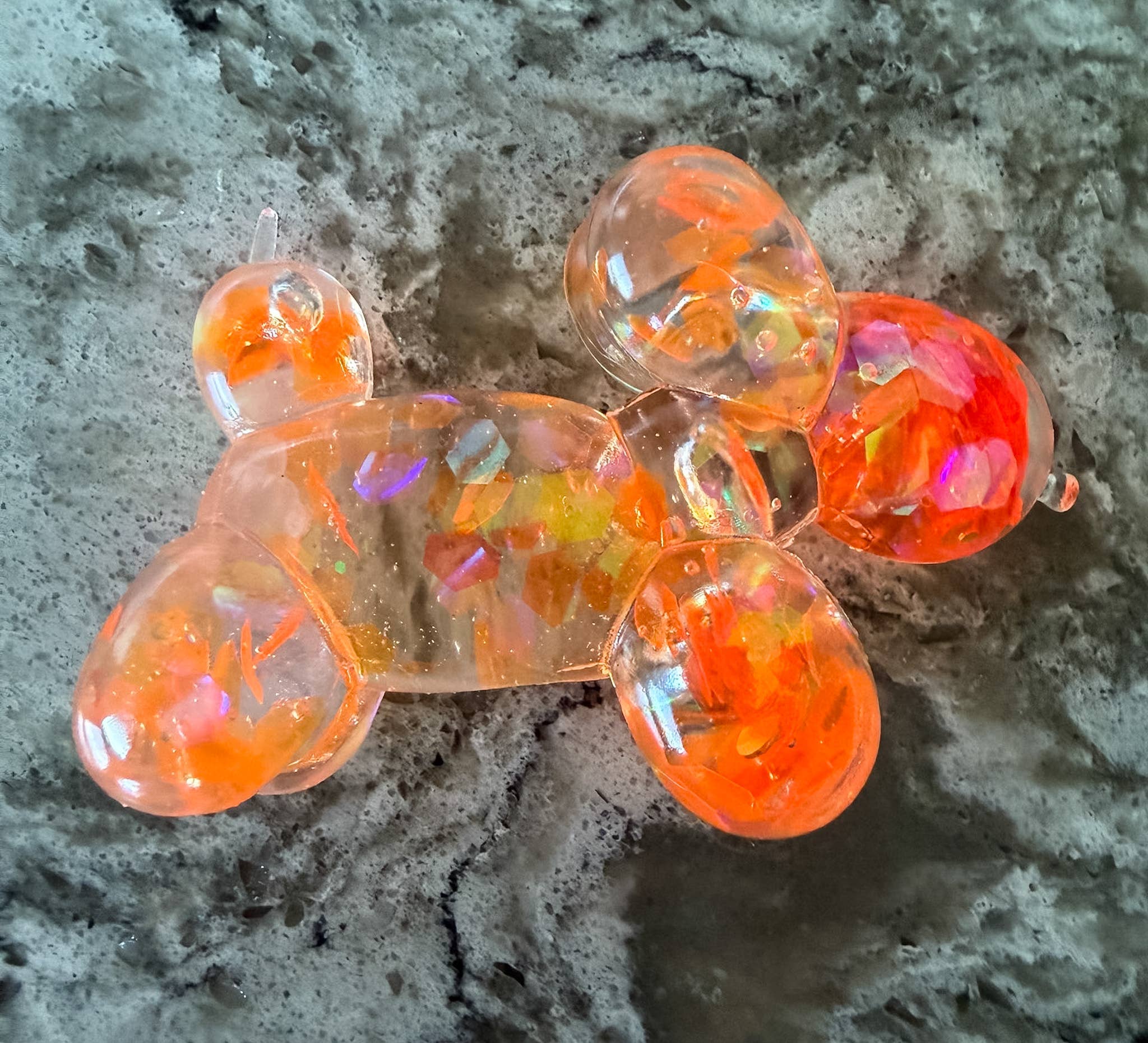 Squishy Squish Maltose Glitter Balloon Dog Stress Toy