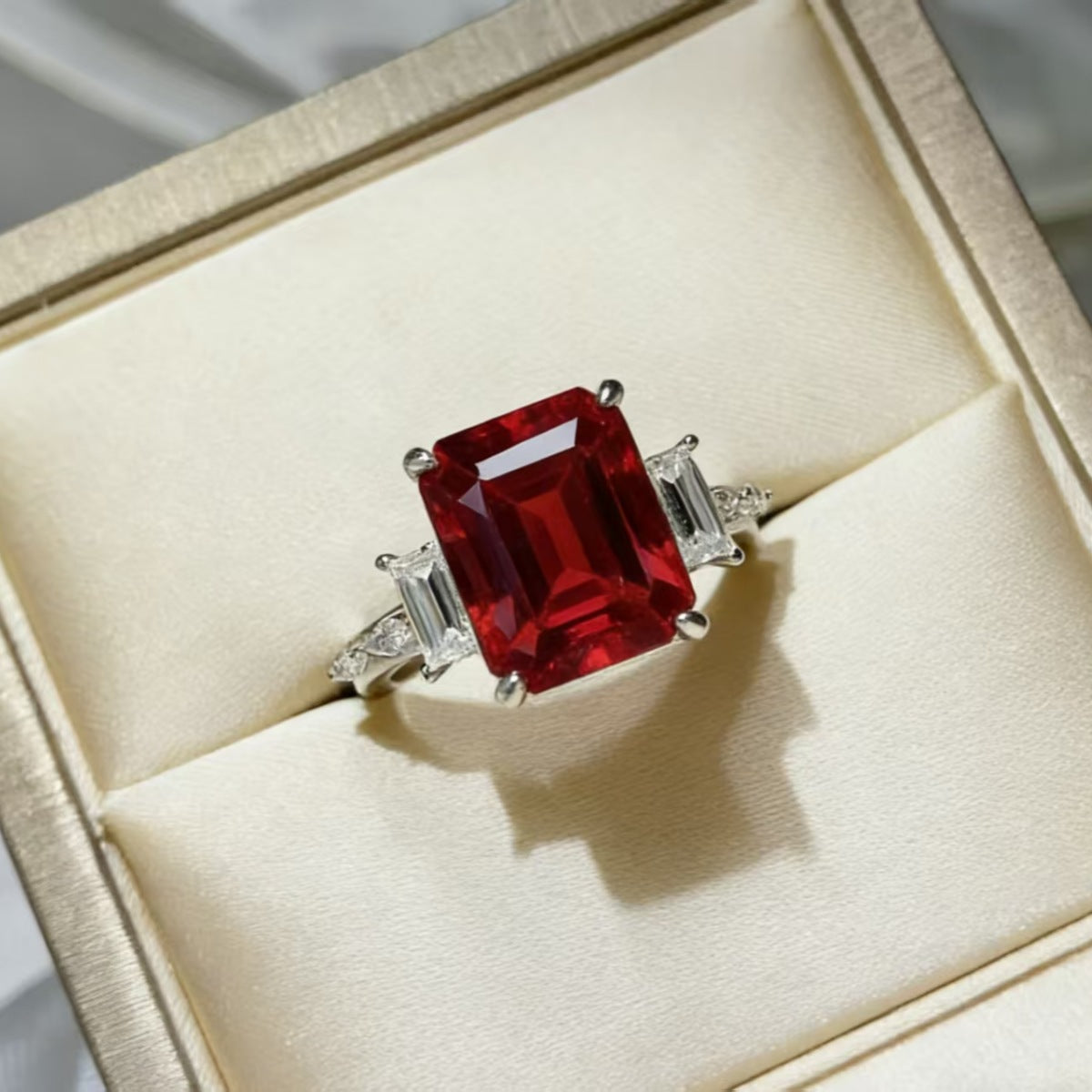 5 CARAT MOISSANITE .925 STERLING SILVER RING ring