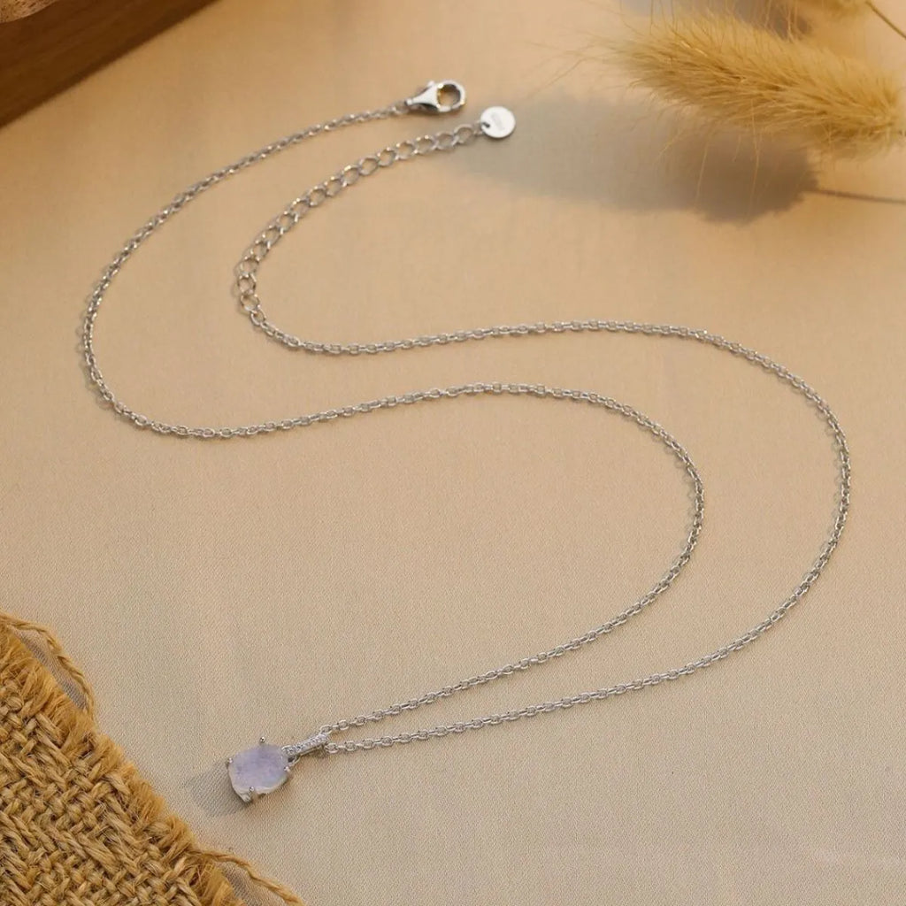 Moonstone 925 Sterling Silver Necklace