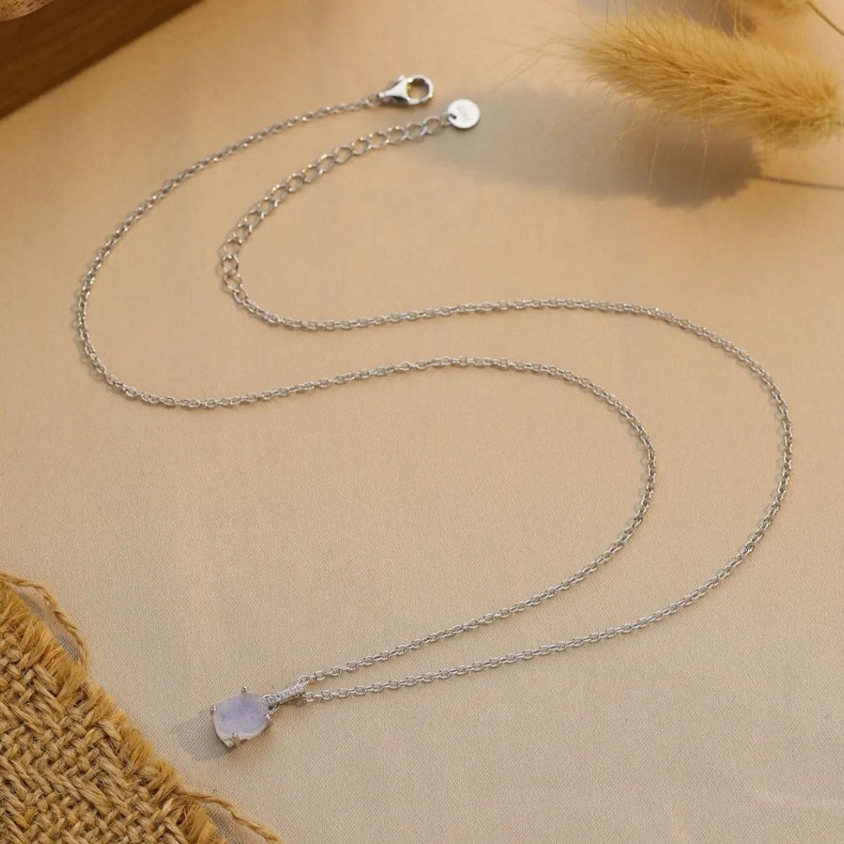 Moonstone 925 Sterling Silver Necklace