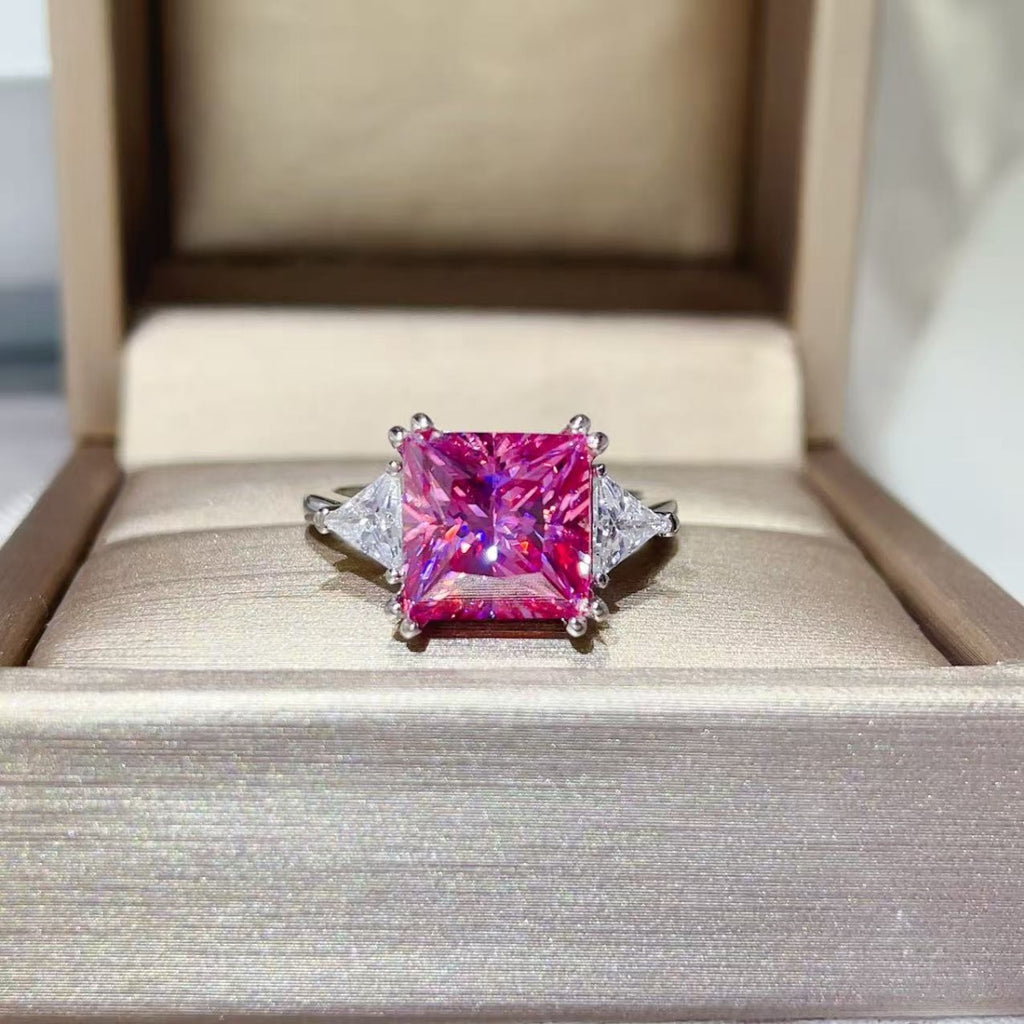 5 CARAT MOISSANITE .925 STERLING SILVER RING RINGS