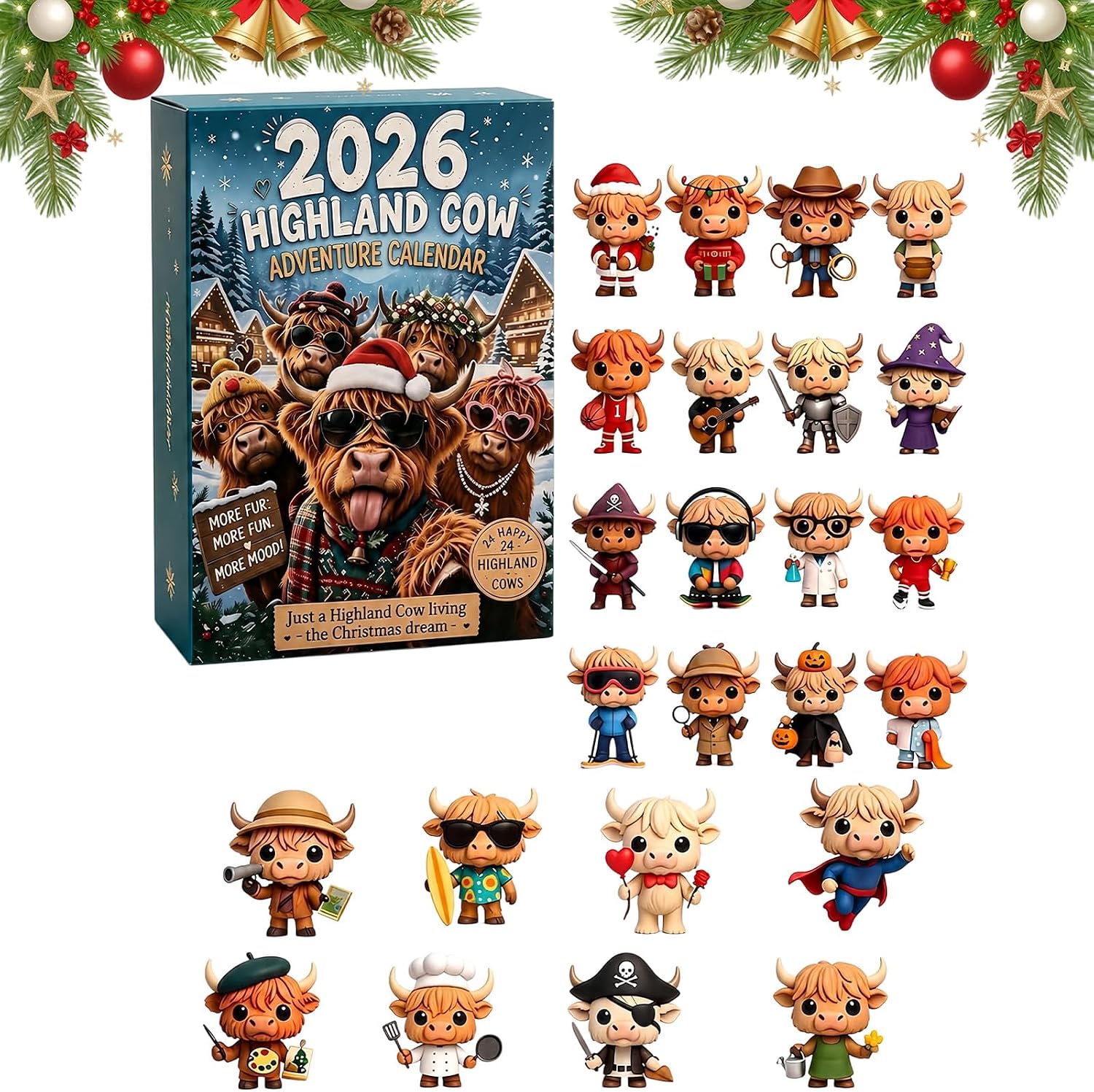 2026 HIGHLAND COW ADVENT CALENDAR - KEEP THE TRADITION!!