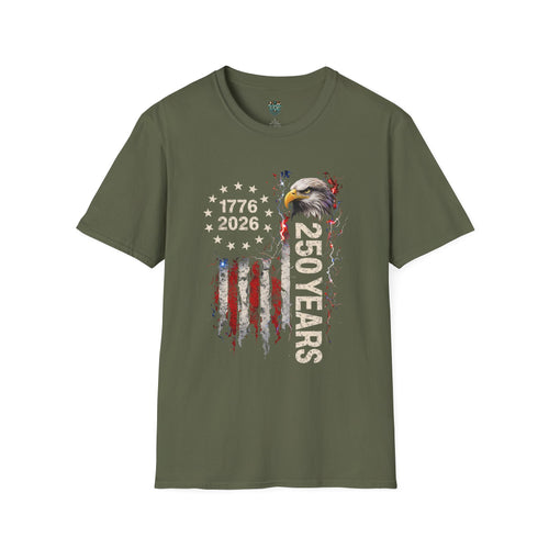 250 YEARS PATRIOTIC TSHIRT - 1776 - 2026 T-Shirt