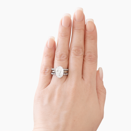 ALESSANDRA 3-PIECE LUXE RING SET - SILVER RING