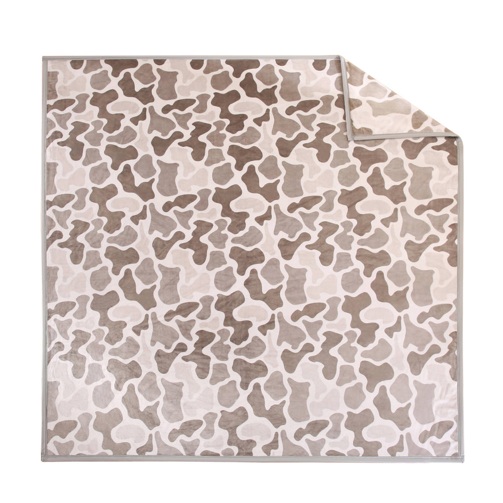 GREY DUCK CAMOFLAUGE KING SIZE BLANKET | SUPER SOFT, PLUSH BLANKET Blanket