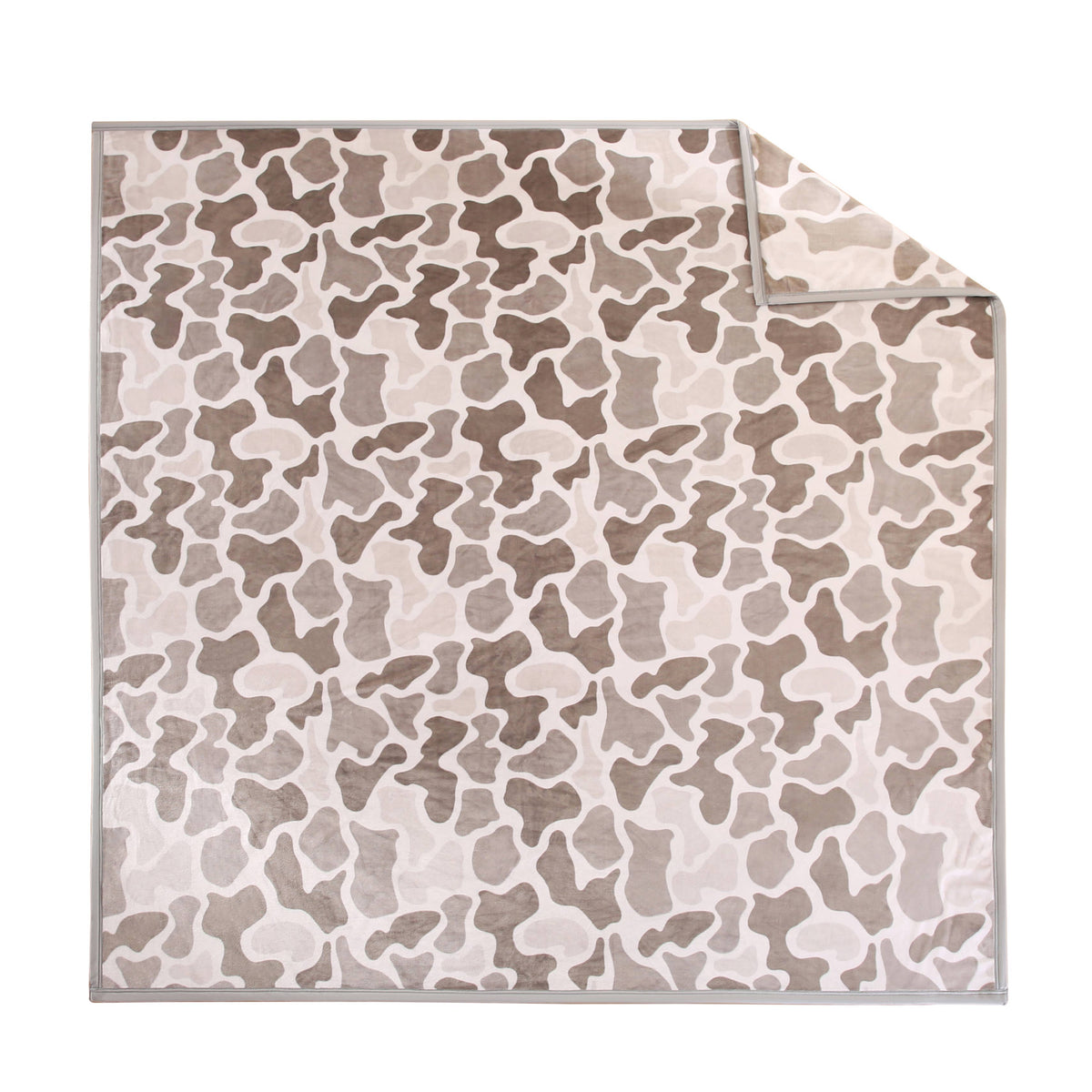 GREY DUCK CAMOFLAUGE KING SIZE BLANKET | SUPER SOFT, PLUSH BLANKET Blanket