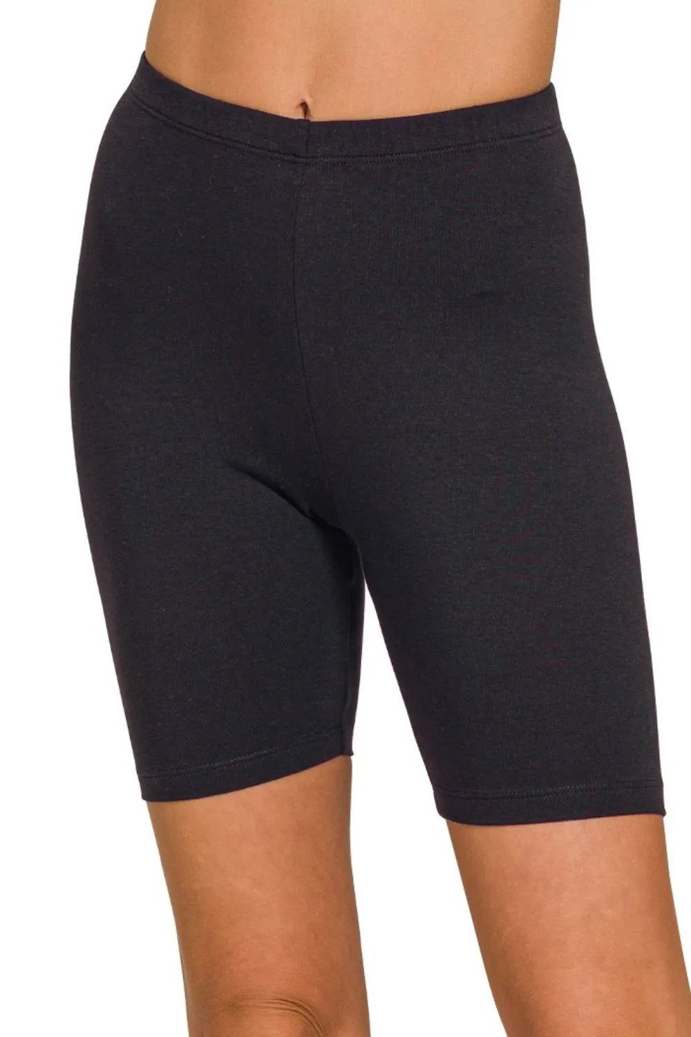 Zenana Premium Cotton Biker Shorts Shorts