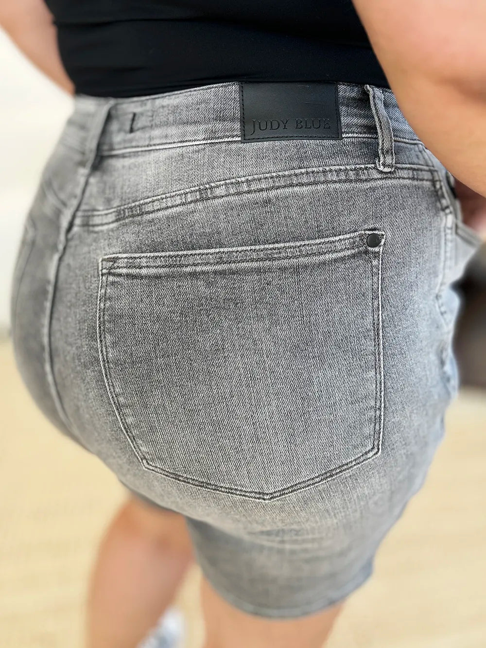 JUDY BLUE HIGH WAIST WASHED DENIM SHORTS Judy Blue Denim