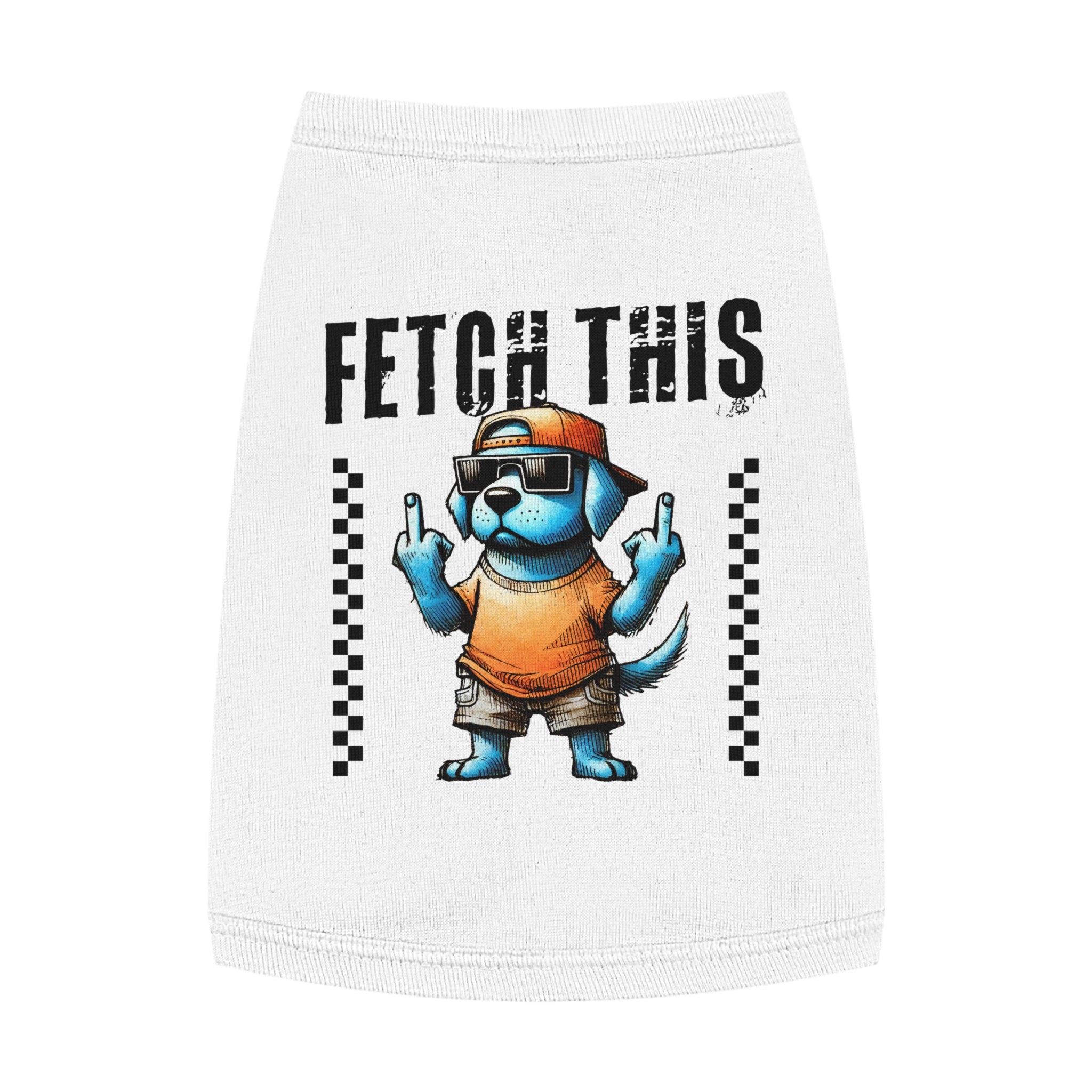 FETCH THIS DOG TANK TOP - FUNNY GRUMPY PUP PET SHIRT Pets