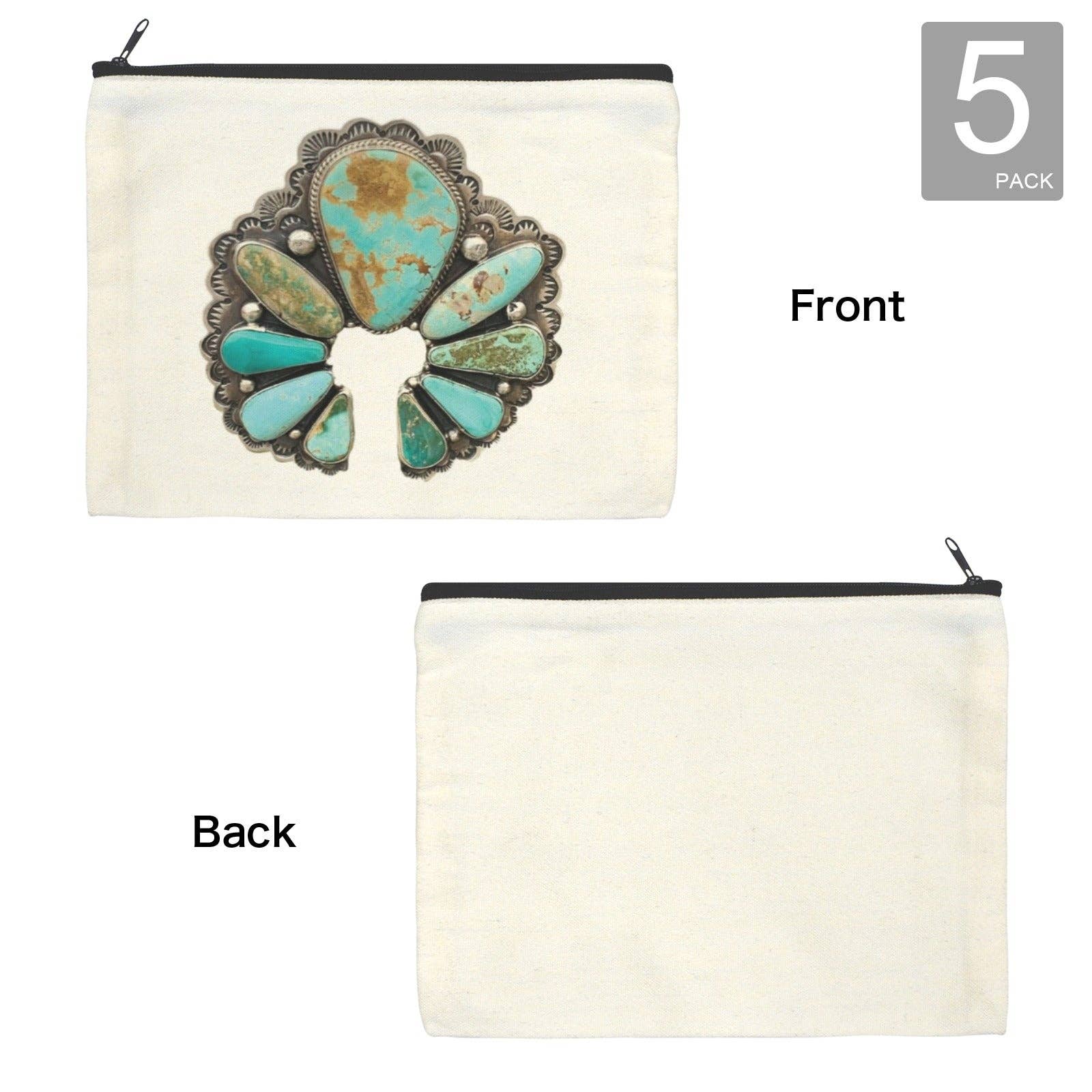 TURQUOISE NAJA ACCESSORY BAG - MADE IN THE USA!