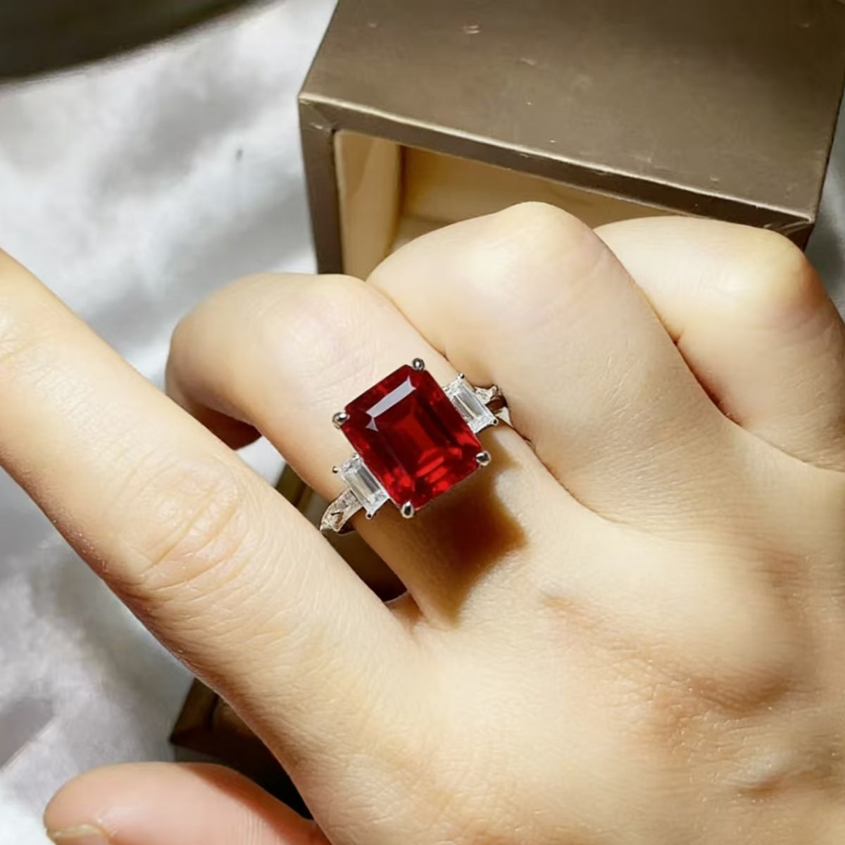 5 CARAT MOISSANITE .925 STERLING SILVER RING ring