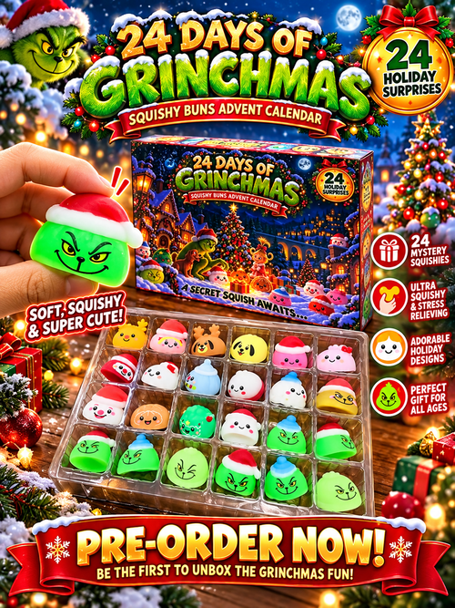 24 DAYS OF GRINCHMAS SQUISHY BUNS ADVENT CALENDAR | THE MEAN ONE RETURNS advent calendar
