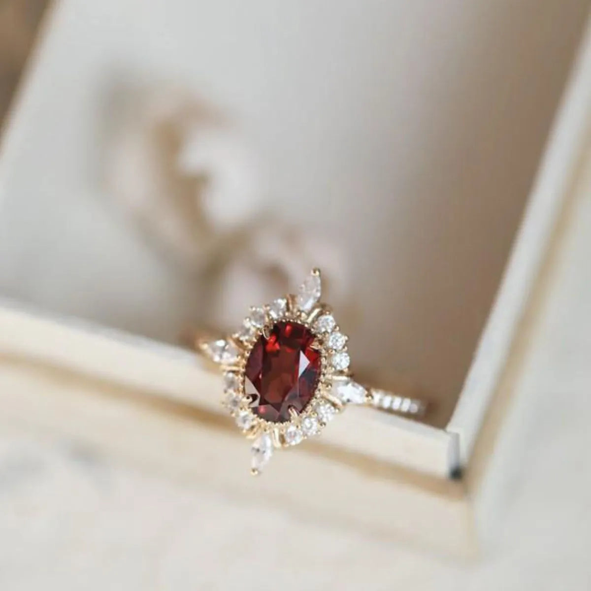 925 Sterling Silver Zircon Ring