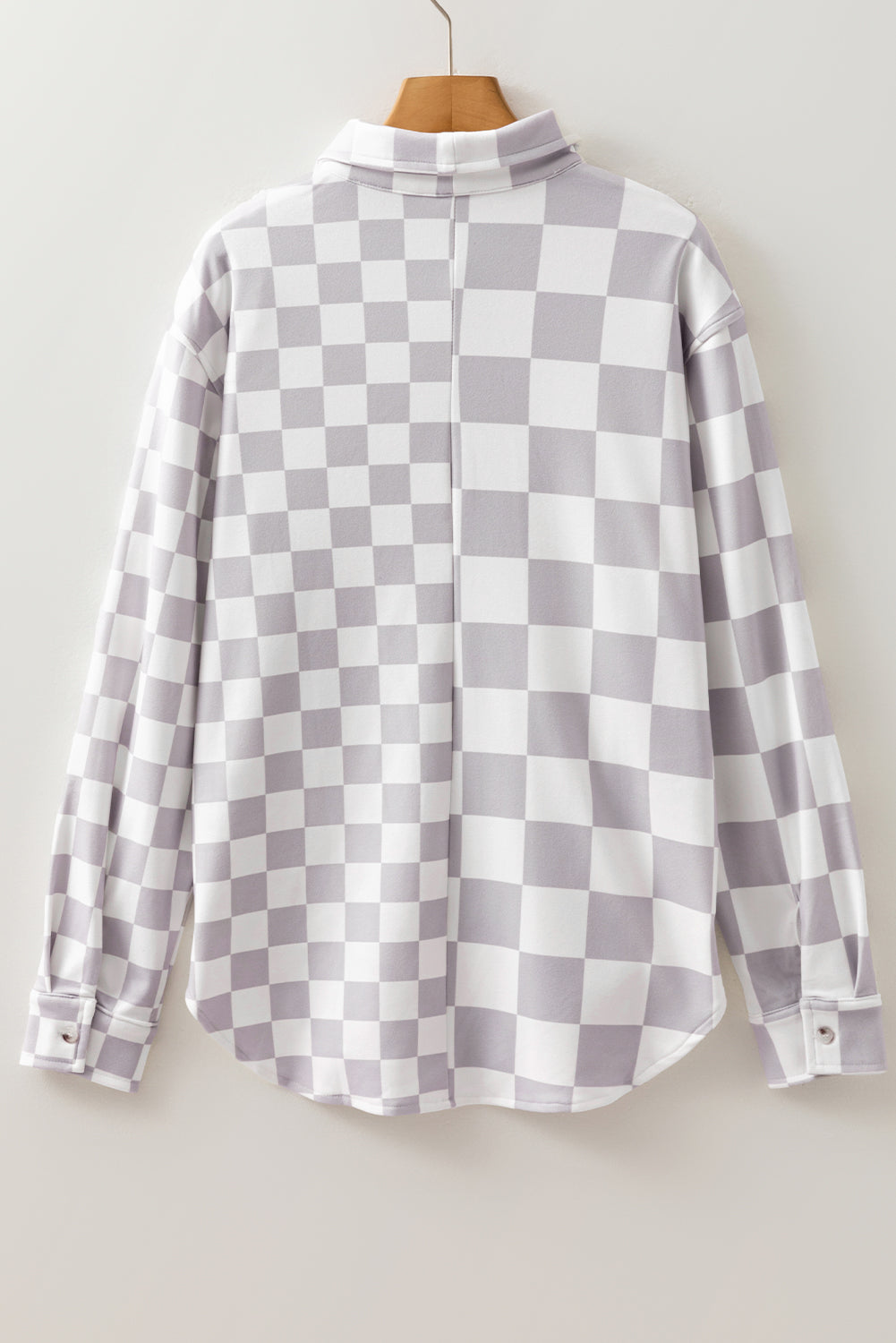 Checkerboard Button Up Shacket