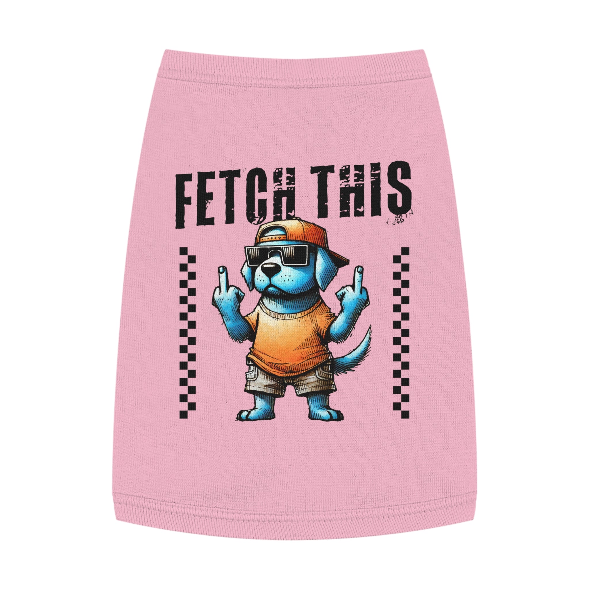 FETCH THIS DOG TANK TOP - FUNNY GRUMPY PUP PET SHIRT Pets