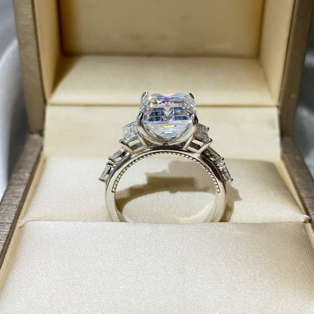 5 CARAT MOISSANITE .925 STERLING SILVER RING RINGS