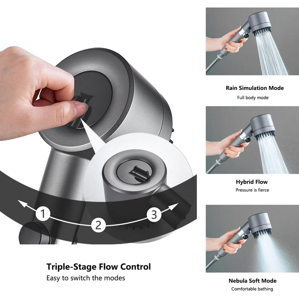 TURBO CHARGED FILTERED SHOWER HEAD Shower Head