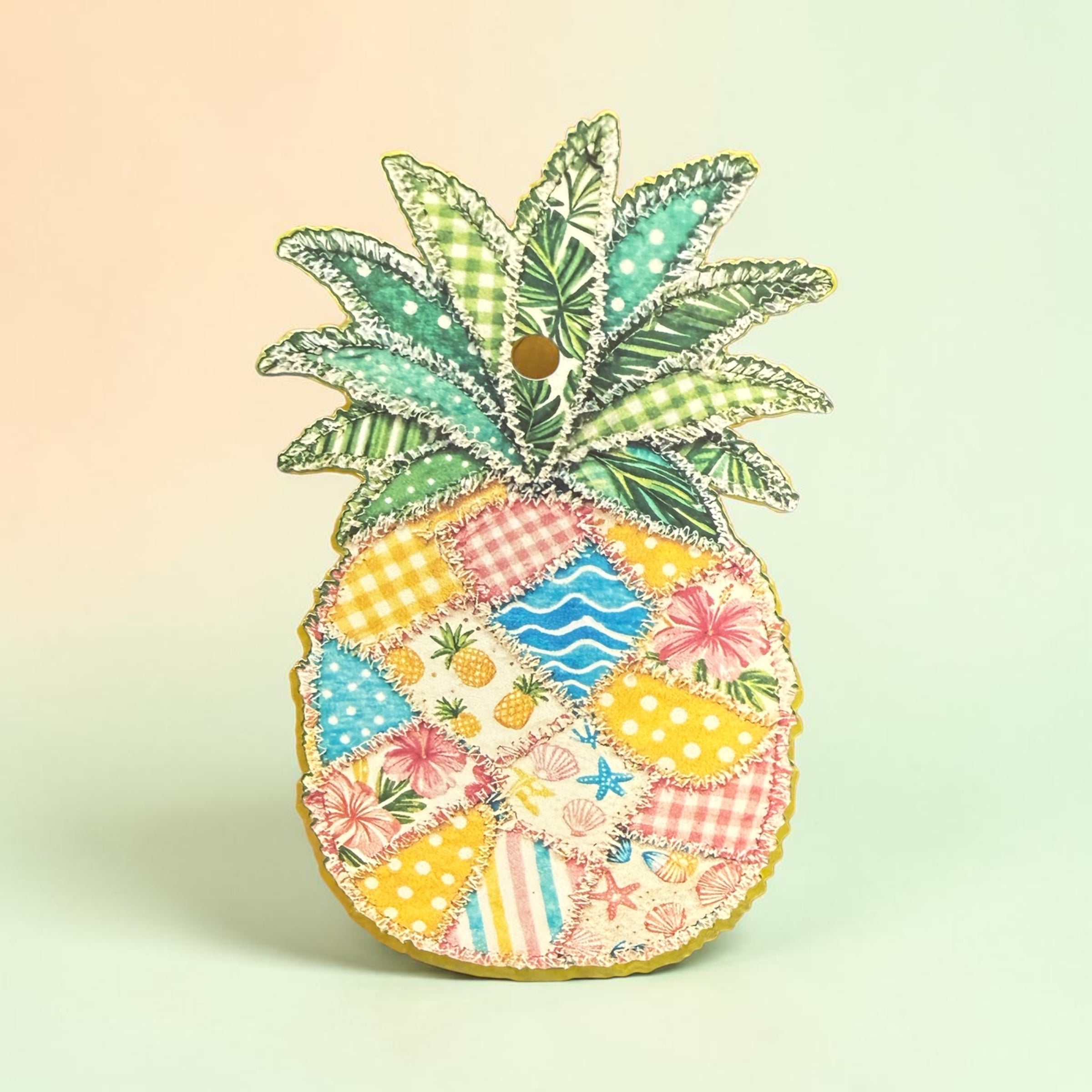 Pineapple Patchwork Freshie Air Freshner