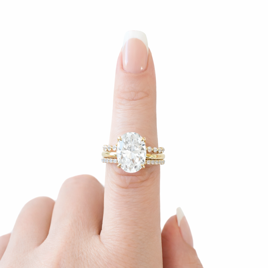 ALESSANDRA 3-PIECE LUXE RING SET - GOLD RING