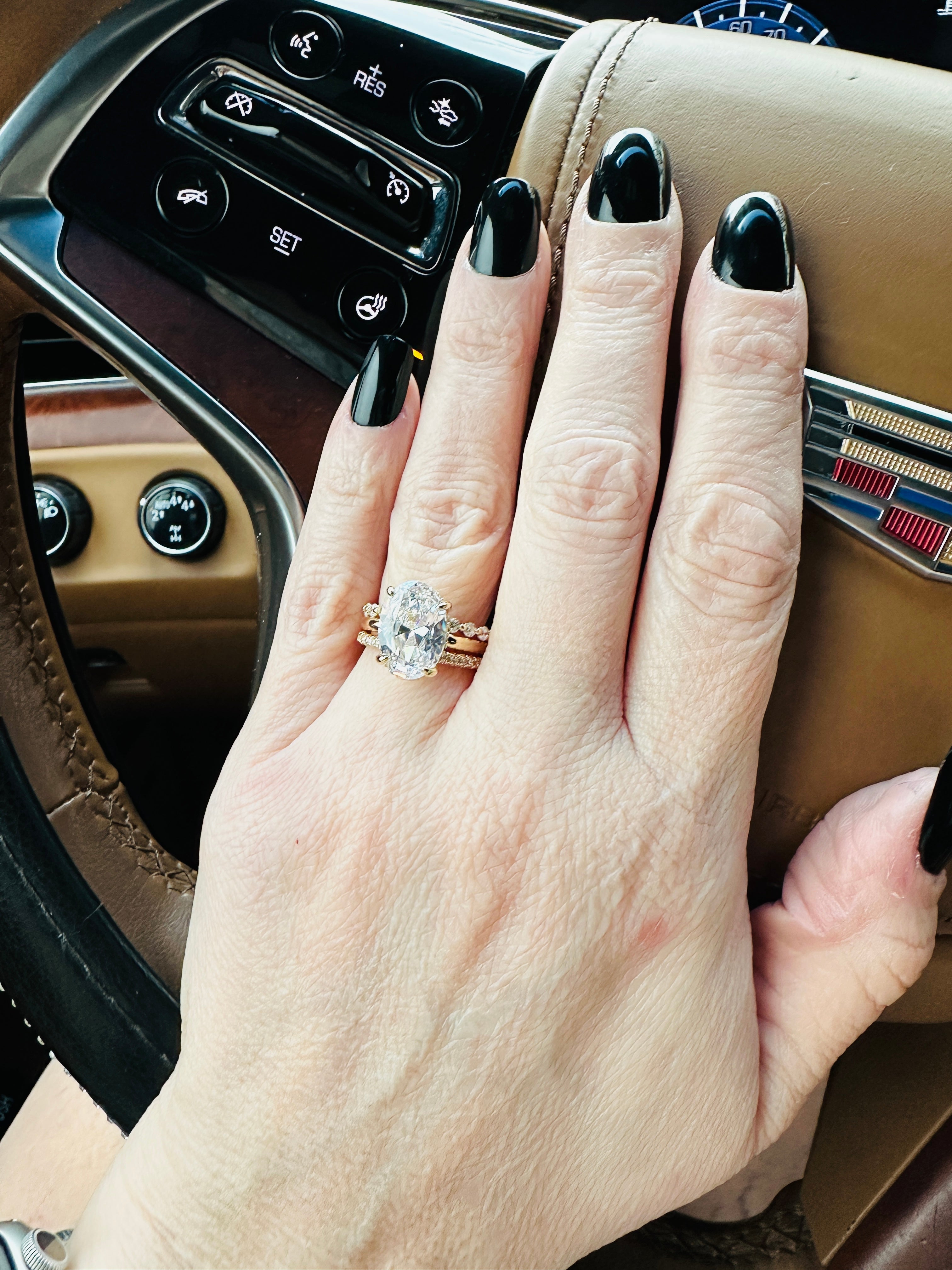 ALESSANDRA 3-PIECE LUXE RING SET - GOLD RING