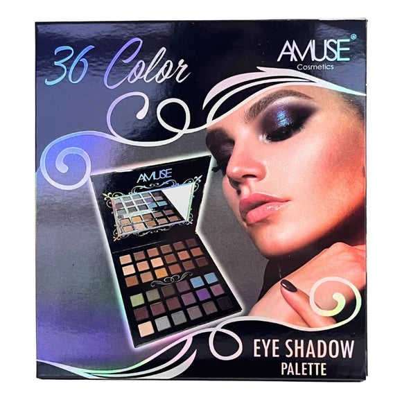 AMUSE COSMETICS 36-COLOR EYE SHADOW PALETTE