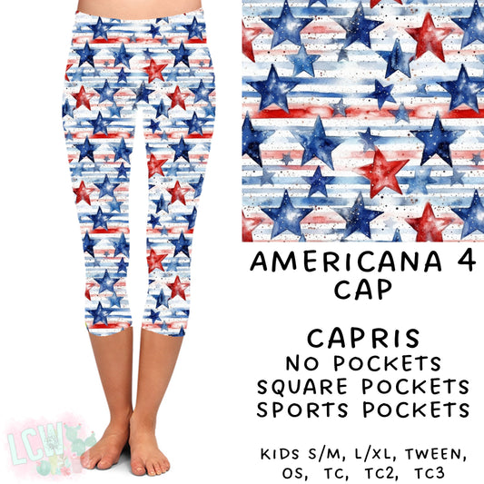 Americana Capri Leggings