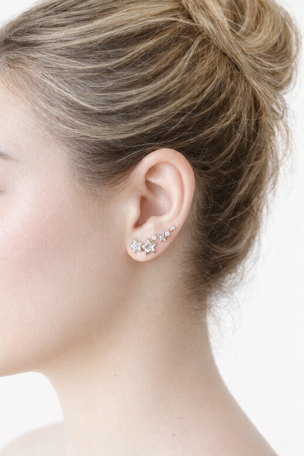 STELLA STAR CLIMBER EARRINGS - SILVER Earrings