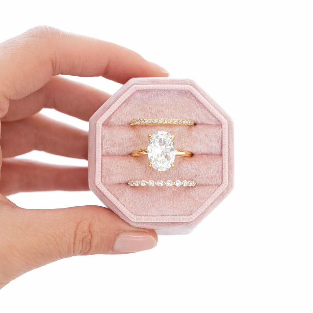 ALESSANDRA 3-PIECE LUXE RING SET - GOLD RING