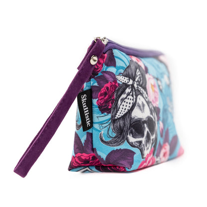 BB Flower Skull Makeup Bag