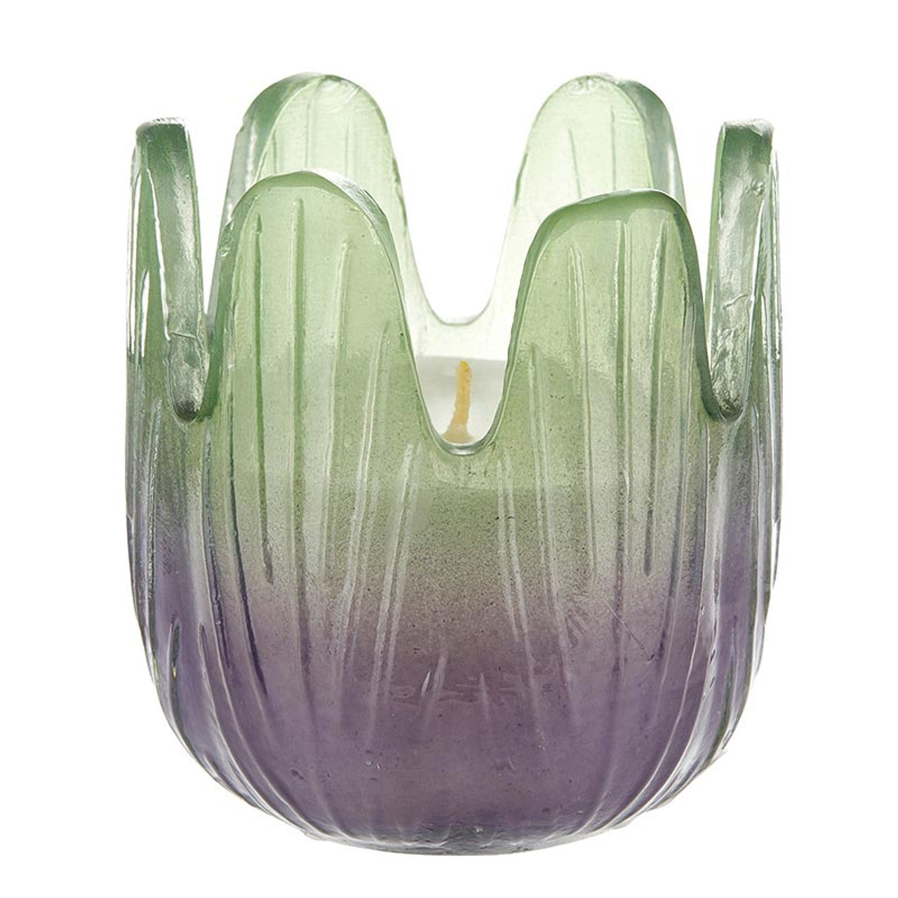 Blossom Candle Collection – Colorful Glass Flower Candles in Multiple Scents & Sizes