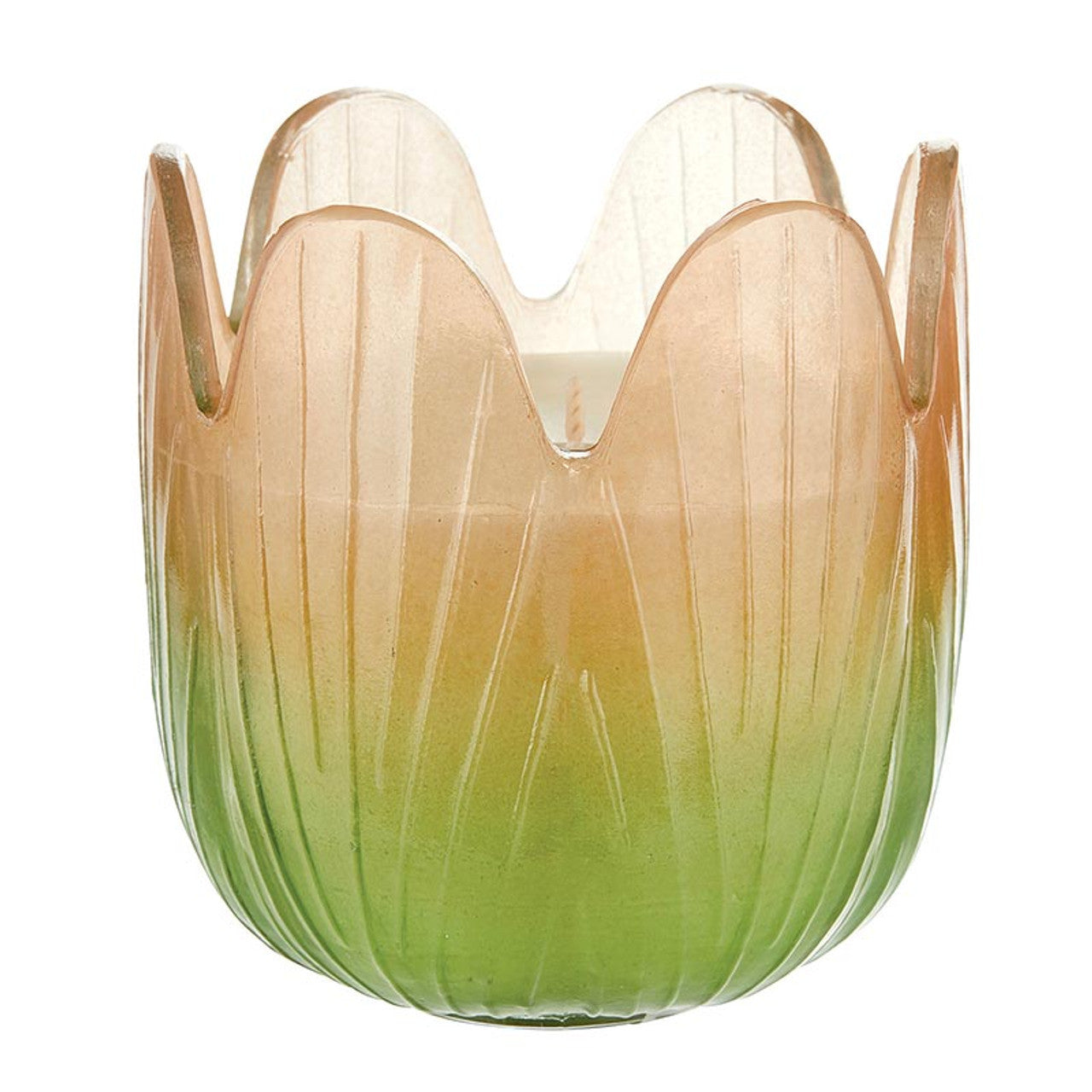 Blossom Candle Collection – Colorful Glass Flower Candles in Multiple Scents & Sizes