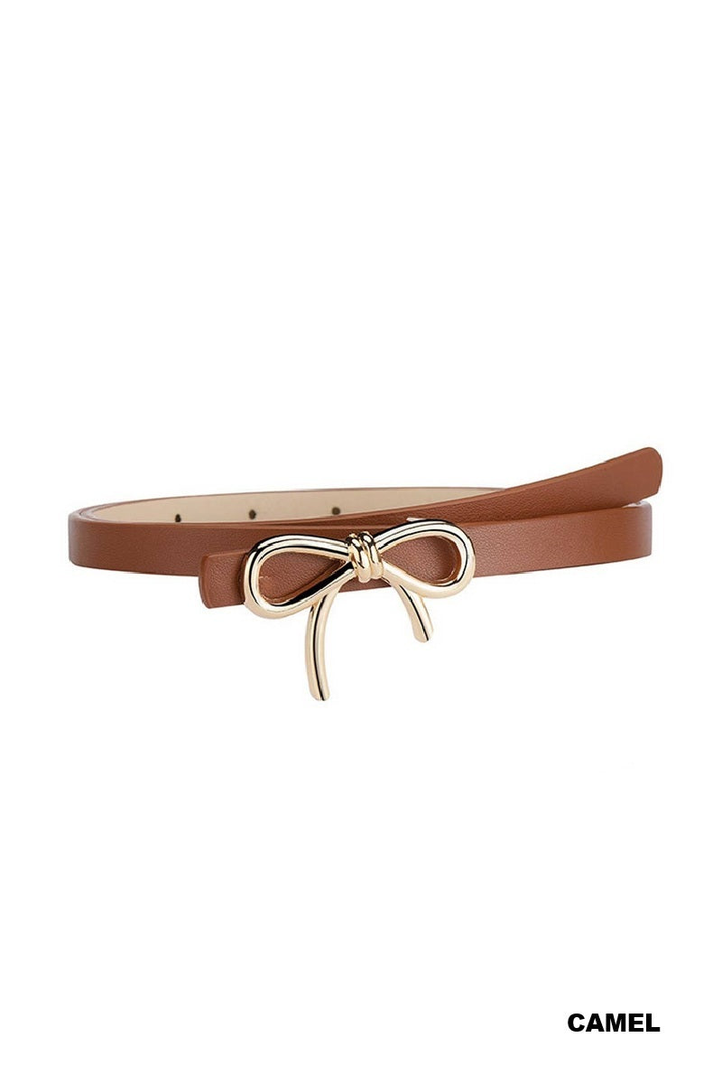 BOW KNOT RIBBON ADJUSTABLE BELT - ZENANA BELT