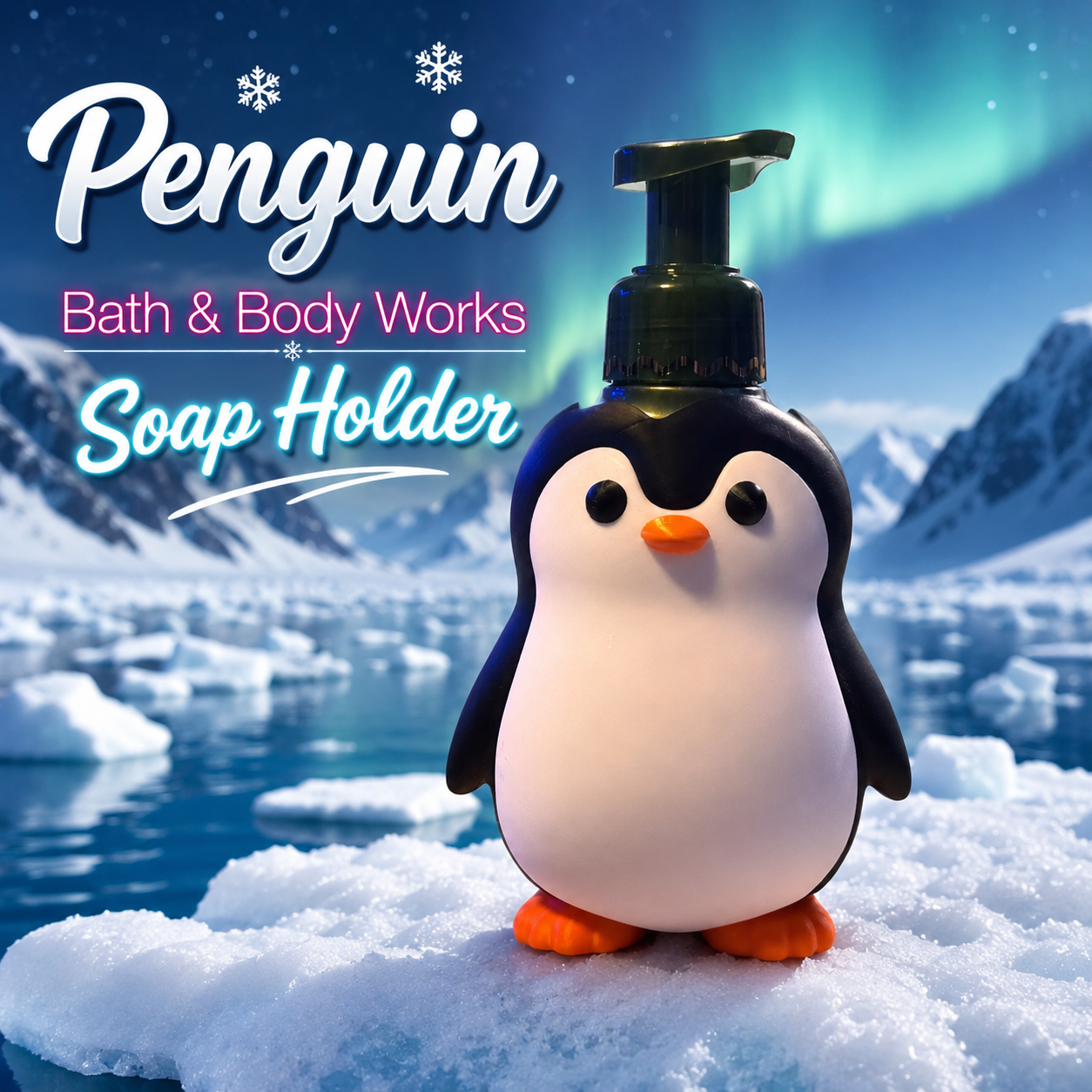 PENGUIN SOAP HOLDER- CUSTOM 3D PRINTED