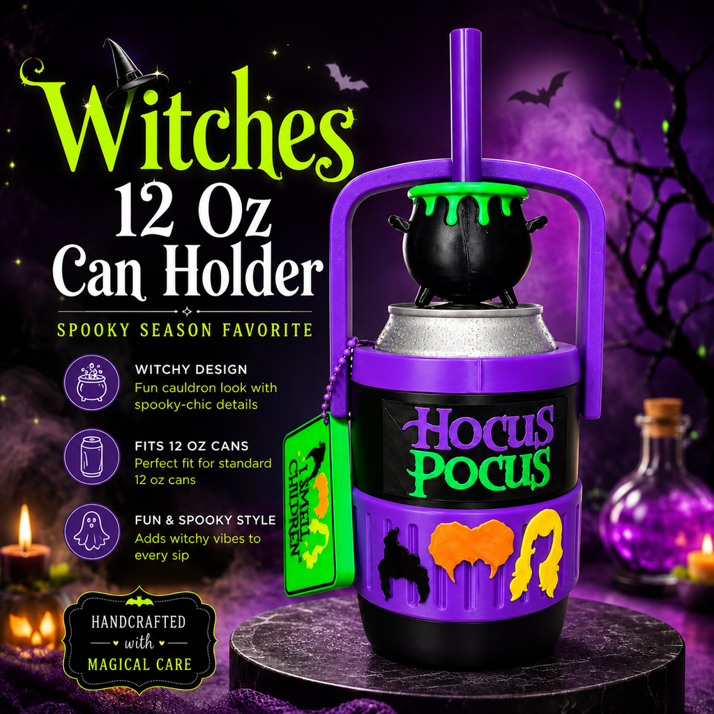 WITCHES - CUSTOM 3D PRINTED 12 OZ CAN HOLDER