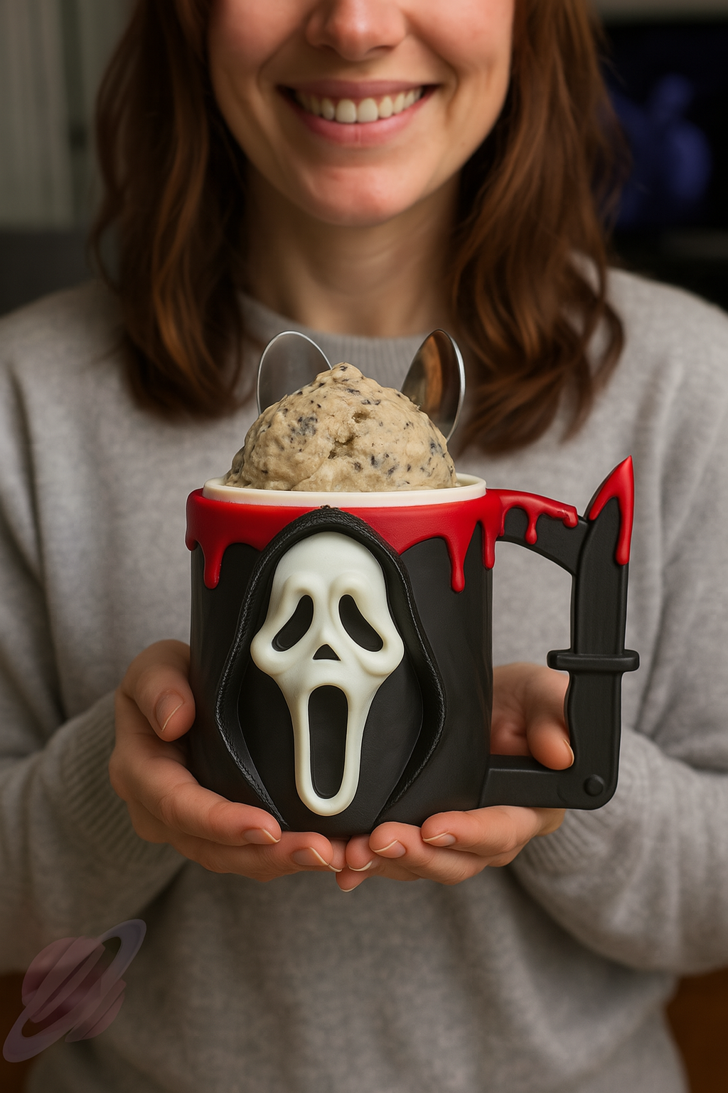 GF HORROR- 3D PRINTED ICE CREAM PINT HOLDER