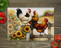Chickens Farm Glass Cutting Board cutting board