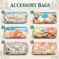 6" TRANSPARENT ZIP POUCHES IN BEACH THEME - CHOOSE YOUR COLOR! POUCH