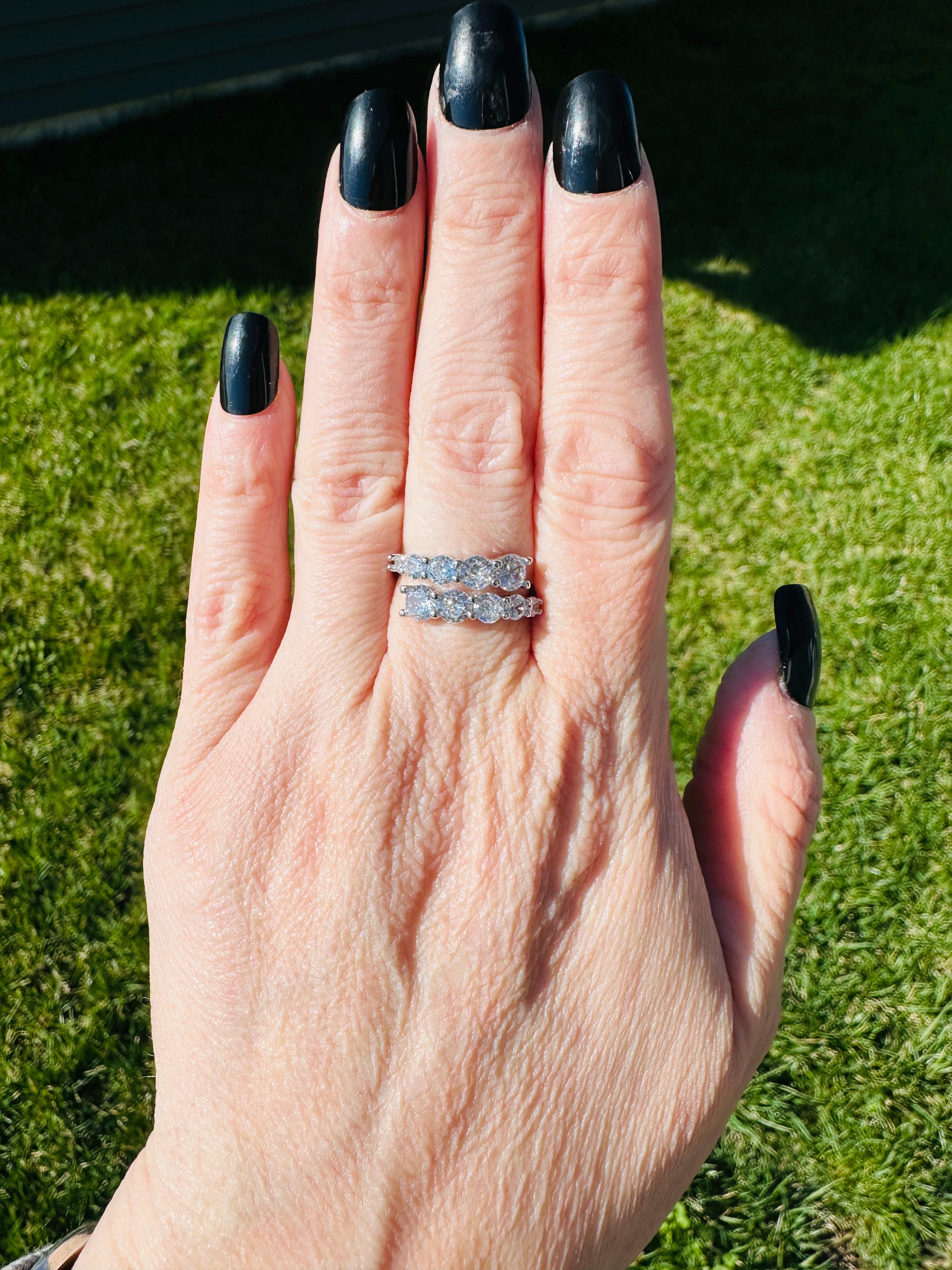 MARLOWE LUXE ADJUSTABLE WRAP RING - SILVER ring