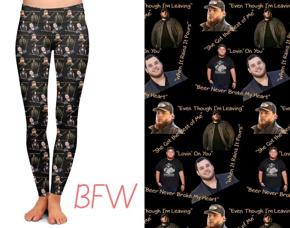 LUKE BRYAN LEGGINGS AND CAPRI WITH POCKETS