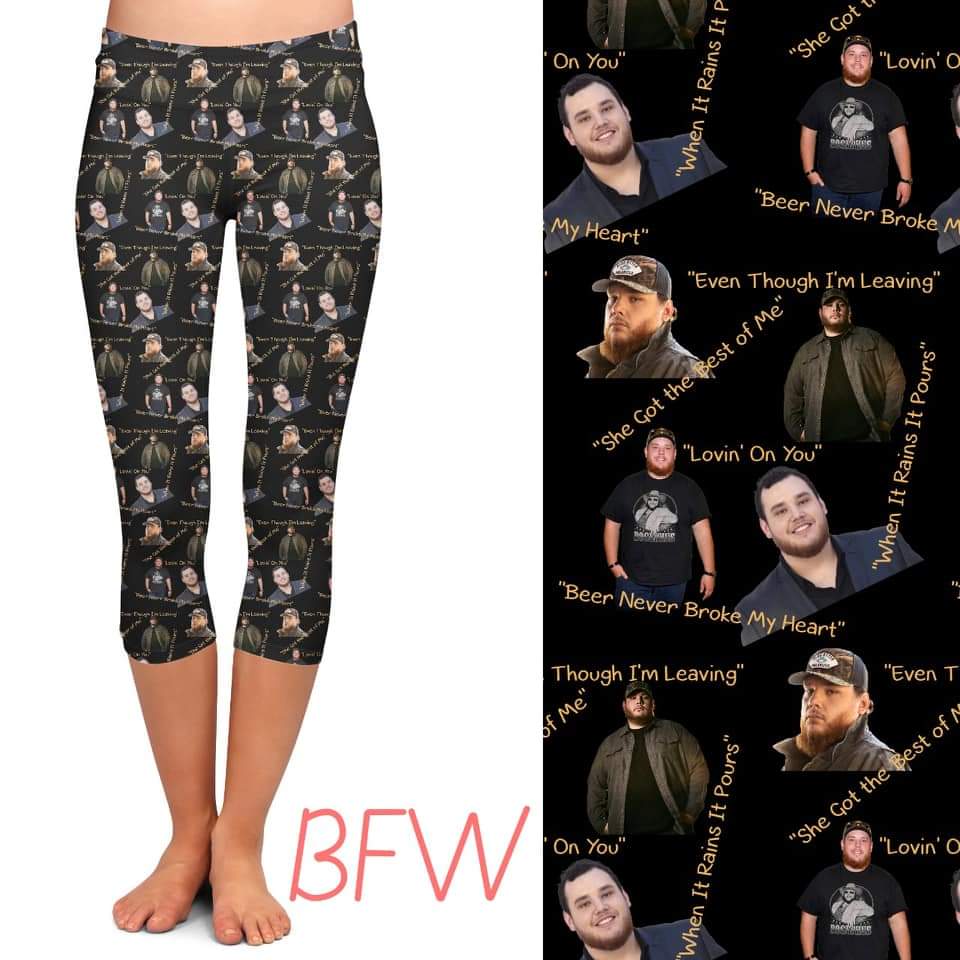 LUKE BRYAN LEGGINGS AND CAPRI WITH POCKETS