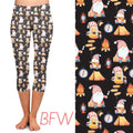 CAMPING GNOMES LEGGINGS, CAPRIS, AND SHORTS WITH POCKETS