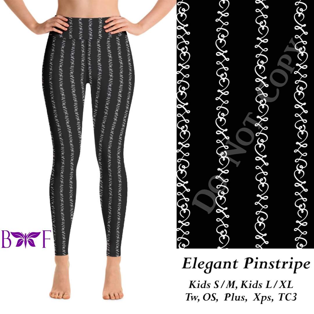 Elegant Pinstripe capris, loungers, joggers, and skorts