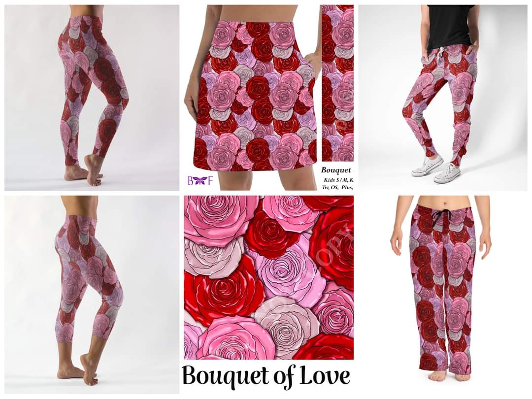 BOUQUET OF LOVE LEGGINGS WITIH POCKETS