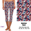 American Floral skorts,Capris and Shorts with pockets