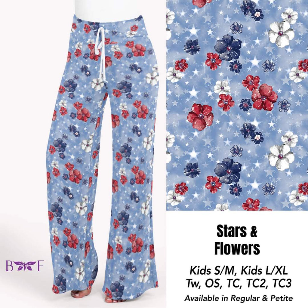 Stars and Flowers Capris and skorts with pockets