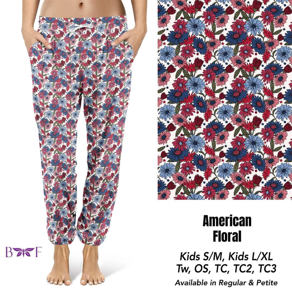 American Floral skorts,Capris and Shorts with pockets
